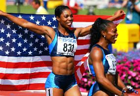 Kirkland wins women's world 100m hurdles gold medal